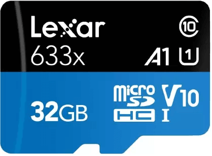 32gb Lexar High Performance 633x Microsdhc Microsdxc Uhs I Card Blue Series Lexar.pk