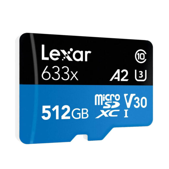512gb Lexar High Performance 633x Microsdhc Microsdxc Uhs I Card Blue Series Lexar.pk