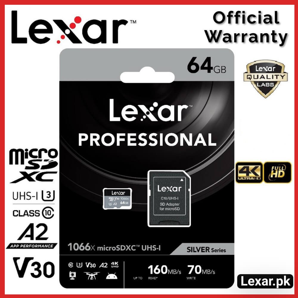 thumbnail image 2 of IMILB 64 GB MicroSDXC UHS-I Memory Crd, U3, 2, Kuwit 2 of 13