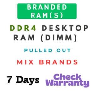 DDR4 RAMs for Laptop and Desktop - Pulled Out - Various Brands - Lexar