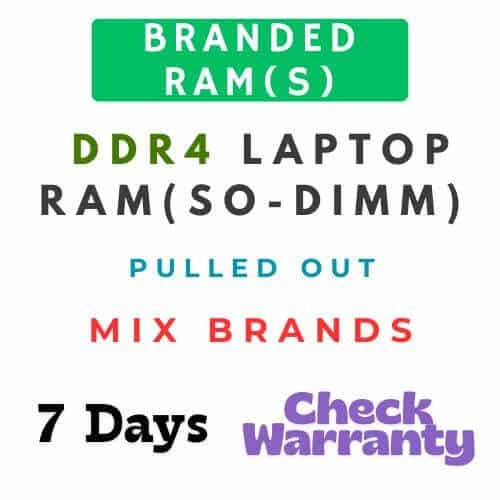 DDR4 RAMs for Laptop and Desktop - Pulled Out - Various Brands
